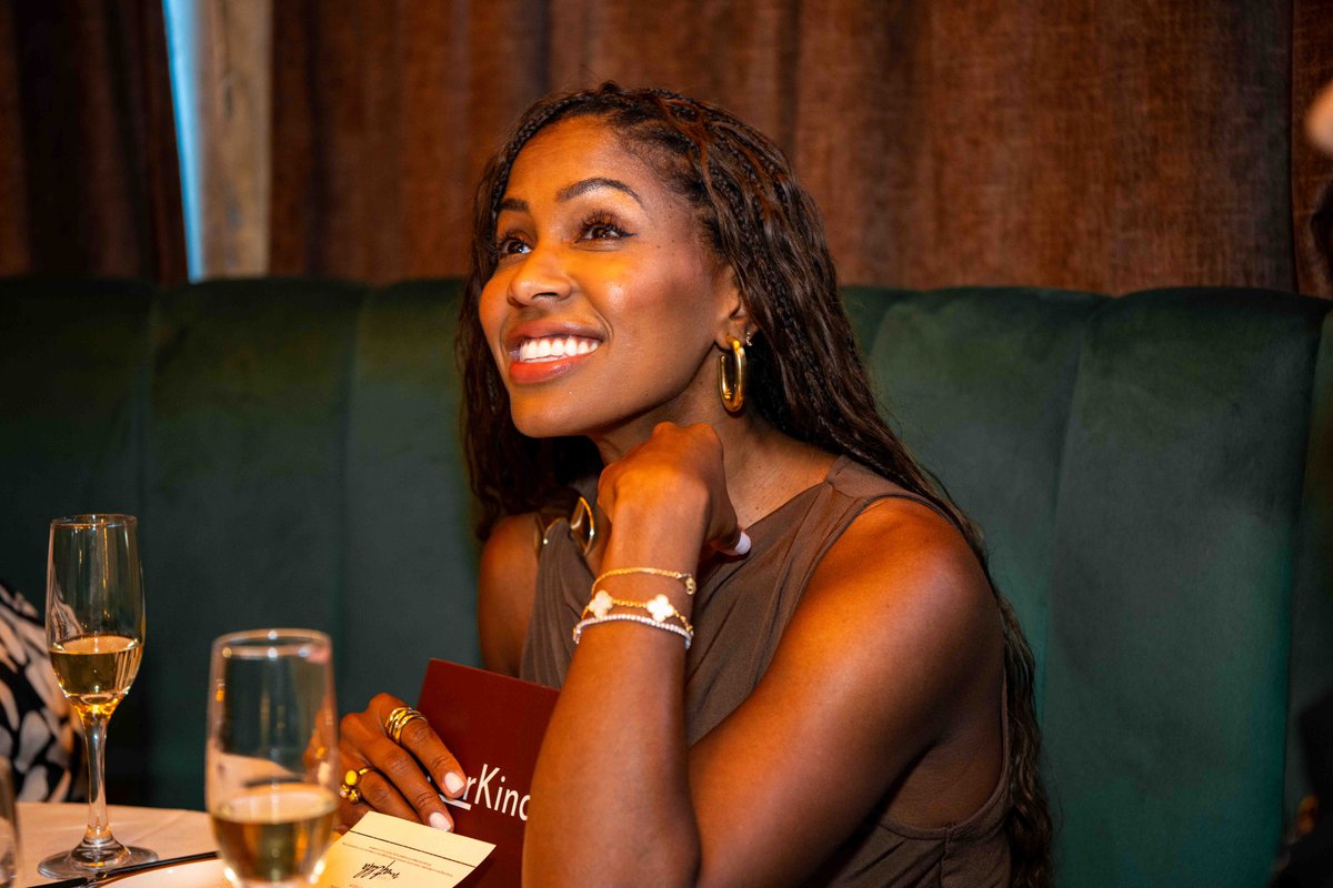 Guest photographed during a seated dinner event